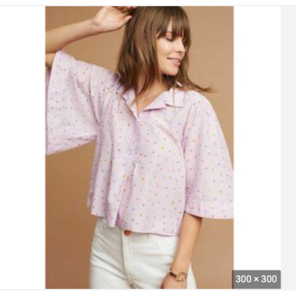 Maeve Anthropologie Eliot Popover Blouse L